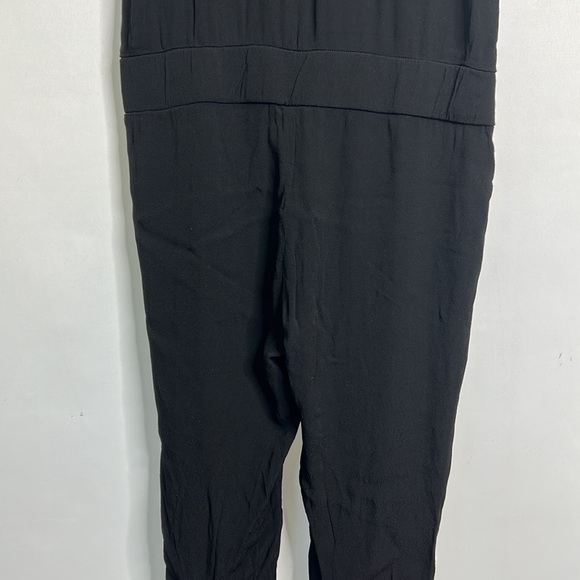 Monrow Revolve sleeveless zip crepe jogger jumpsuit in Neptune NWT - Picture 8 of 12